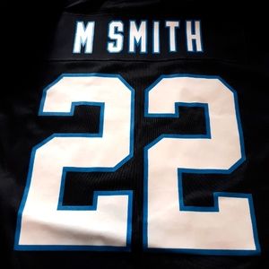 Custom Carolina Panthers jersey. Nike number 22